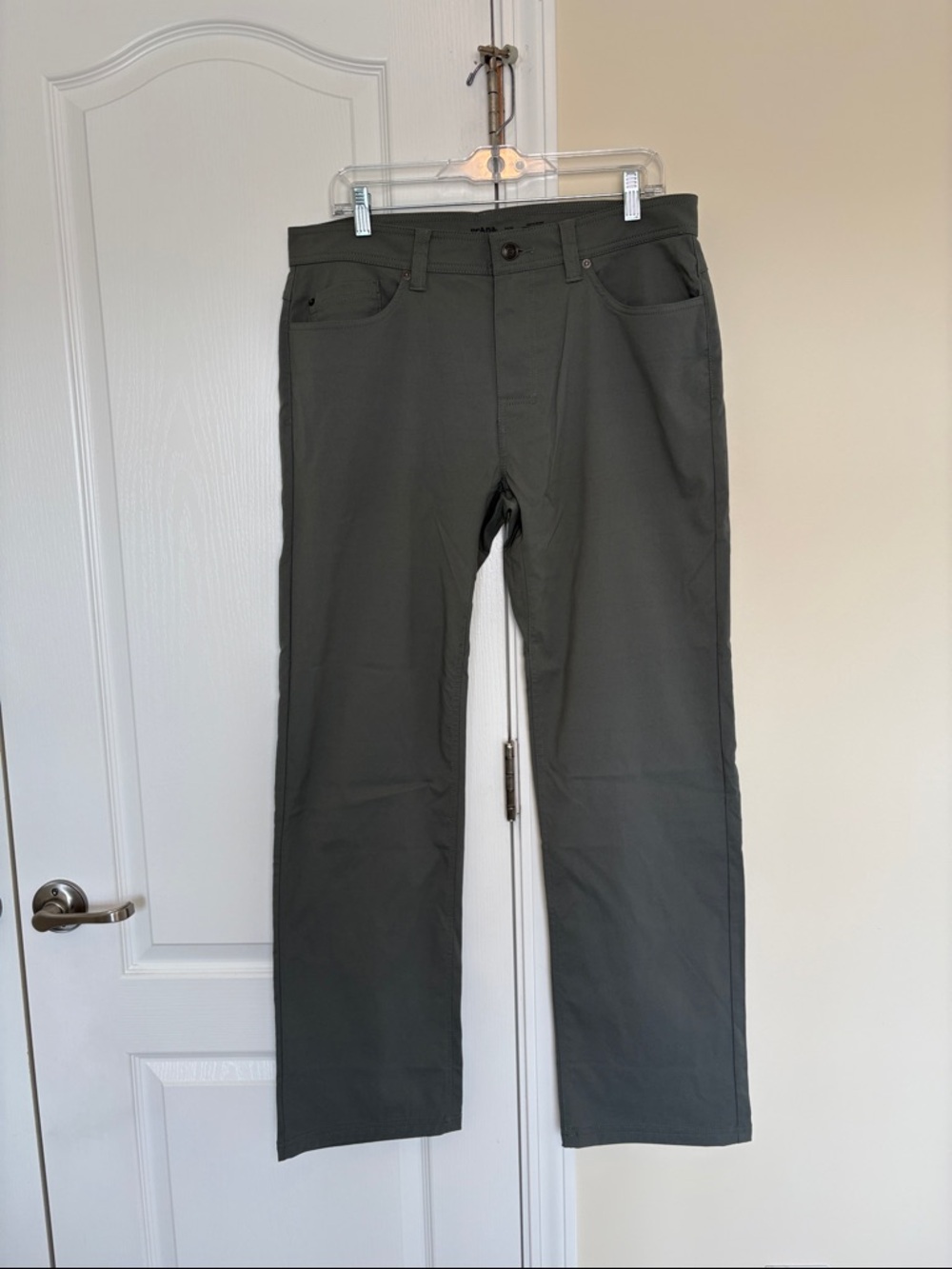 PrAna Brion Pants Men’s Size 34x32 Standard Straight in Thyme Green - Picture 4 of 9